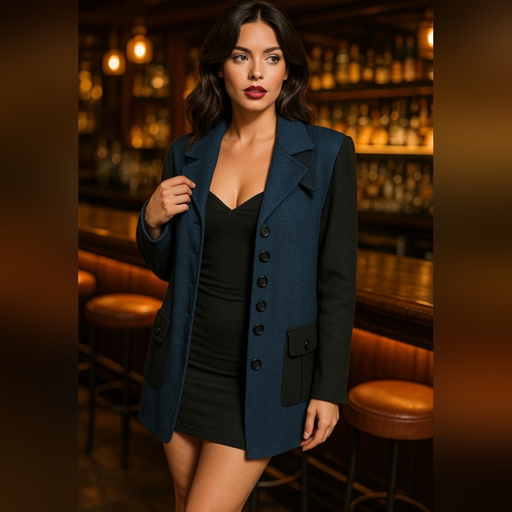 Vintage Colorblock Blazer, Steve Fabrikant For Saks